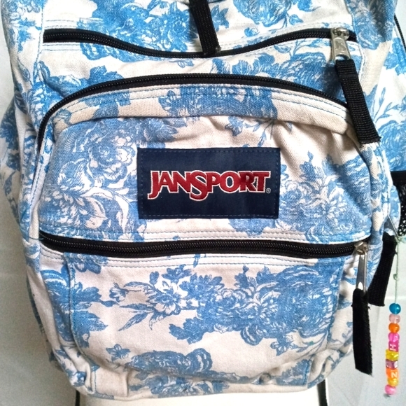 Jansport Backpack Multifunctional Blue Motiff - Picture 4 of 5